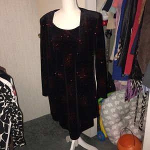 Connected dress & cardigan